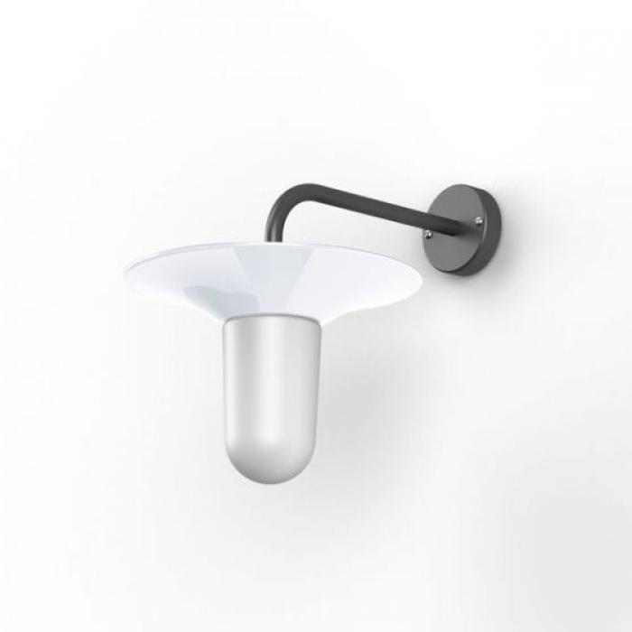 Mattglas weiss emailliert